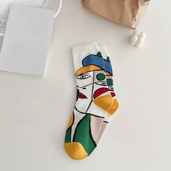 Picasso Abstract Paintings Socks - Picture 11 of 16